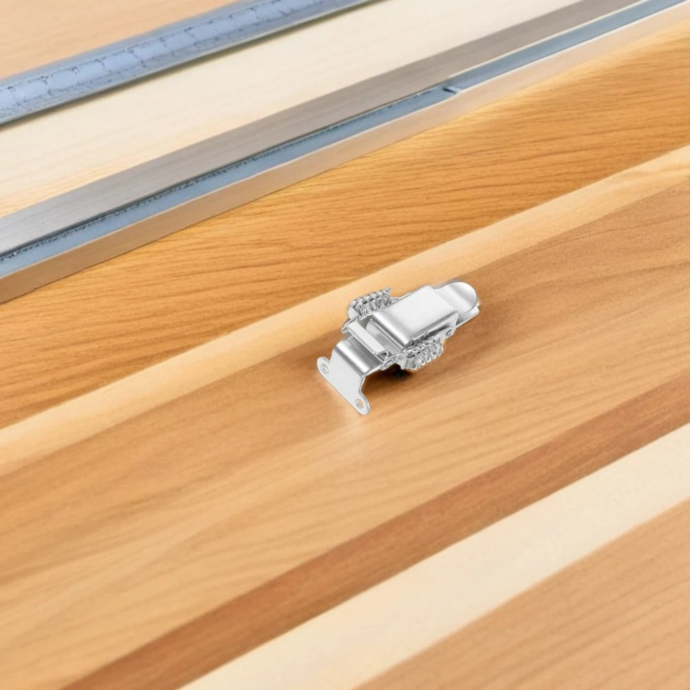 

2Pcs Spring Loaded Toggle Latch Metal Clasp Buckle Secure Locking Mechanism Wooden Boxes Toolboxes Cabinets Storage Right Angle
