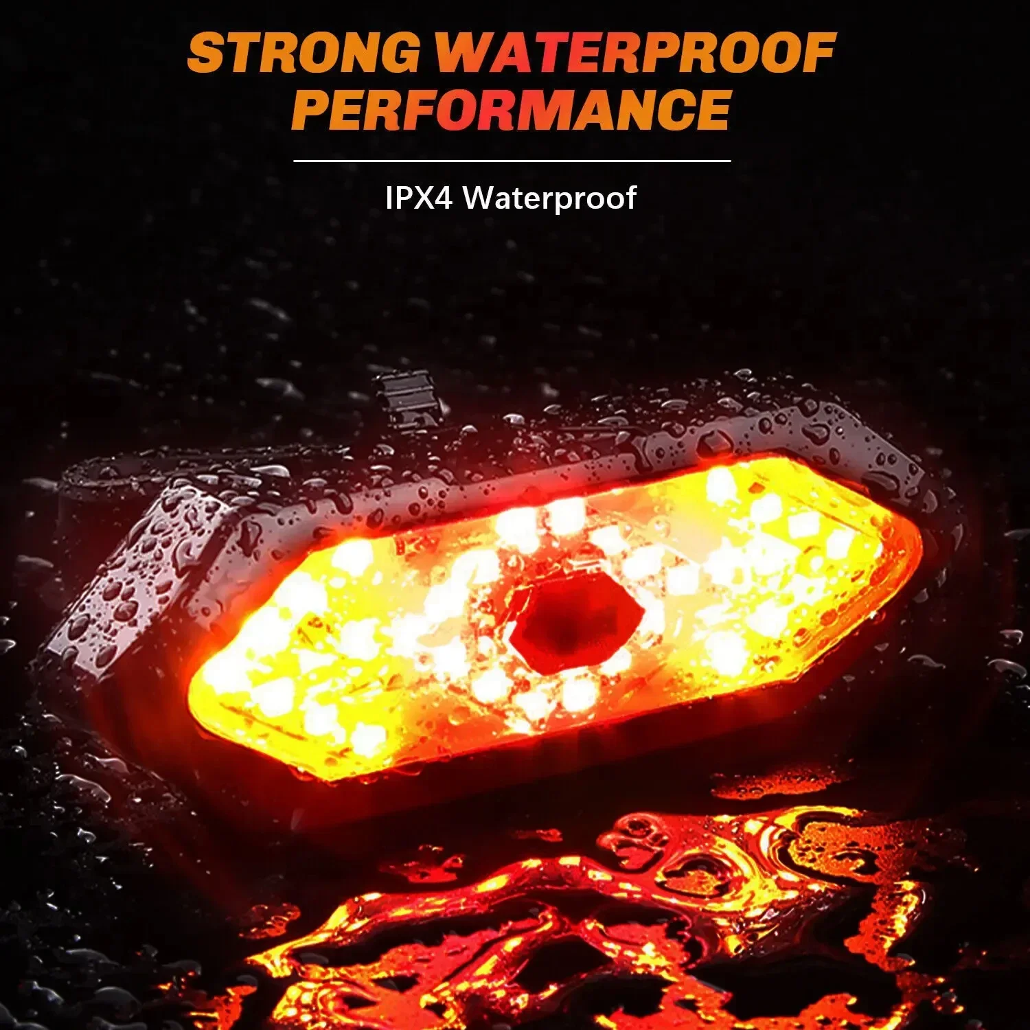 Bike Tail Light with Turn Signals Wireless Remote Control Led Bicycle Rear Light USB Rechargeable Safety Warning Cycling Lights