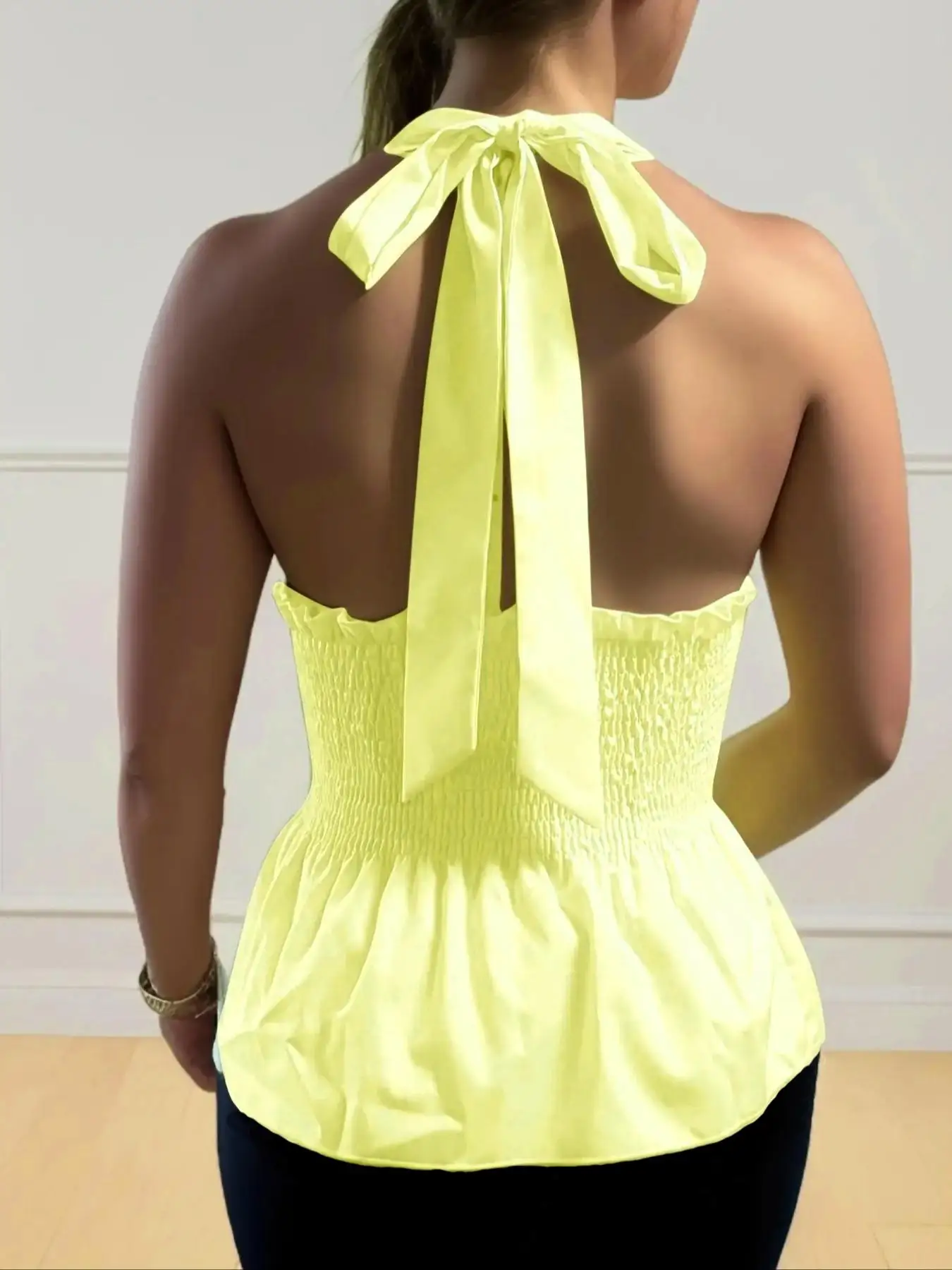 Women's Solid Color V Neck Cami Romper, Casual Sleeveless Tank Romper for Daily Wear, Ladies Clothes for All Seasons, Suits