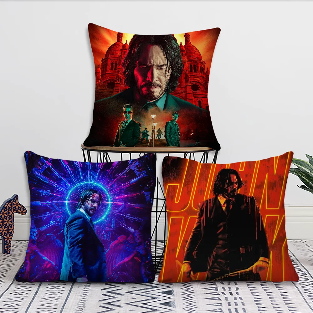 Film John Wick Chapter 4 Decoration Room Home Sofa living Office Car Nordic Simplicity Pillow Cover