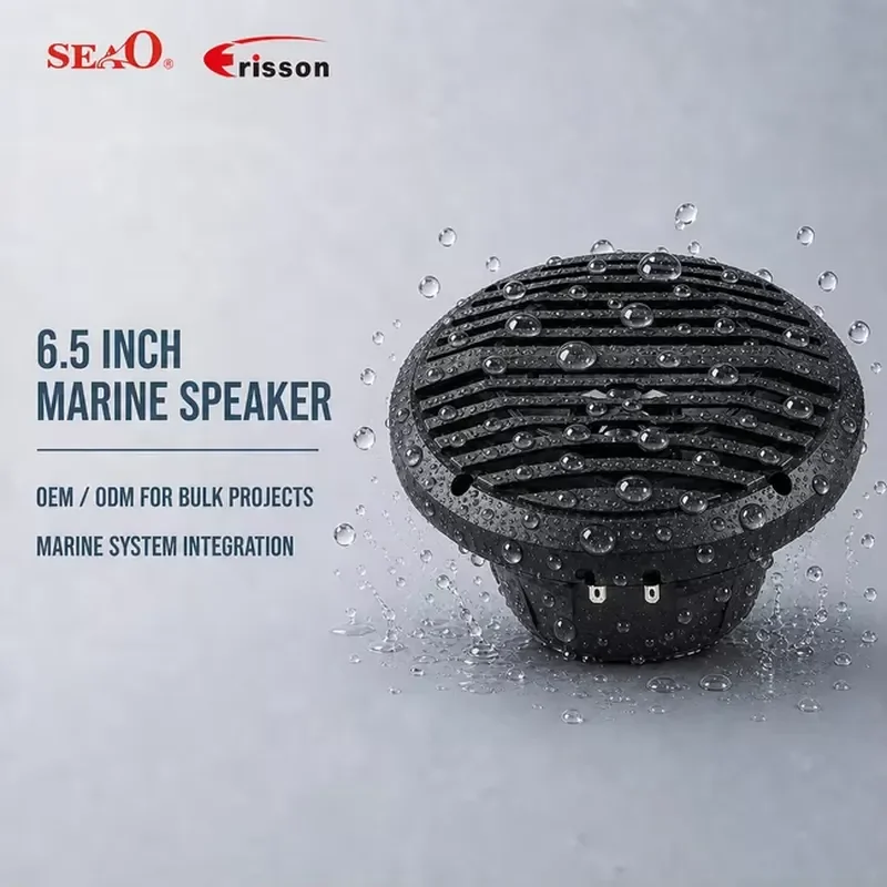 STLF 6.5-Inch Marine Speaker IPX6 Waterproof LED Grille Audio Speaker for Boat Brands Bulk Custom Production