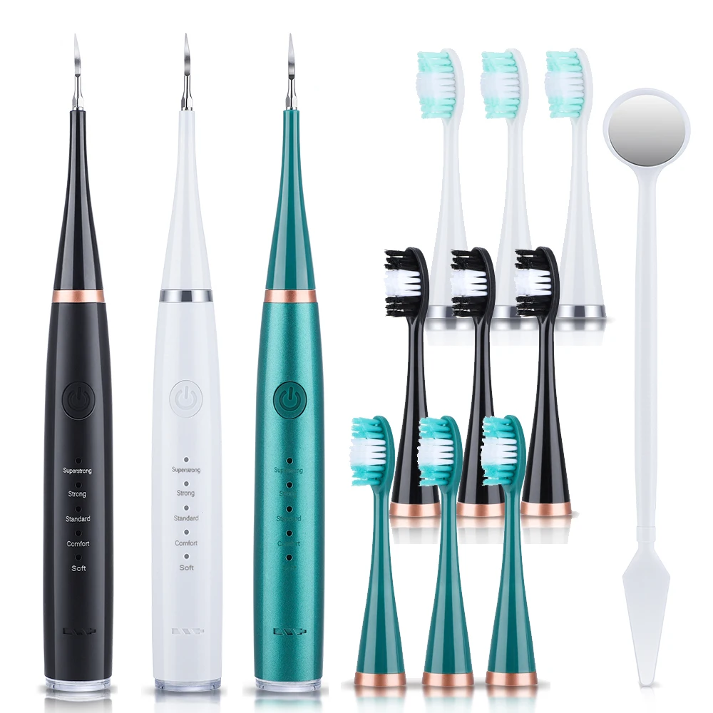 Electric Teeth Whitening Dental Calculus Scaler Plaque Coffee Stain Tartar Removal High Frequency Sonic Toothbrush Teeth Cleaner