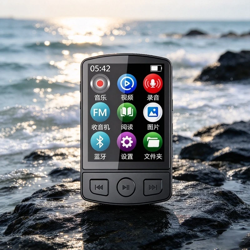 Sports Back Clip MP3/MP4 Recorder Large Screen Bluetooth Portable Music Player Clip-on Walkman Running Fitness