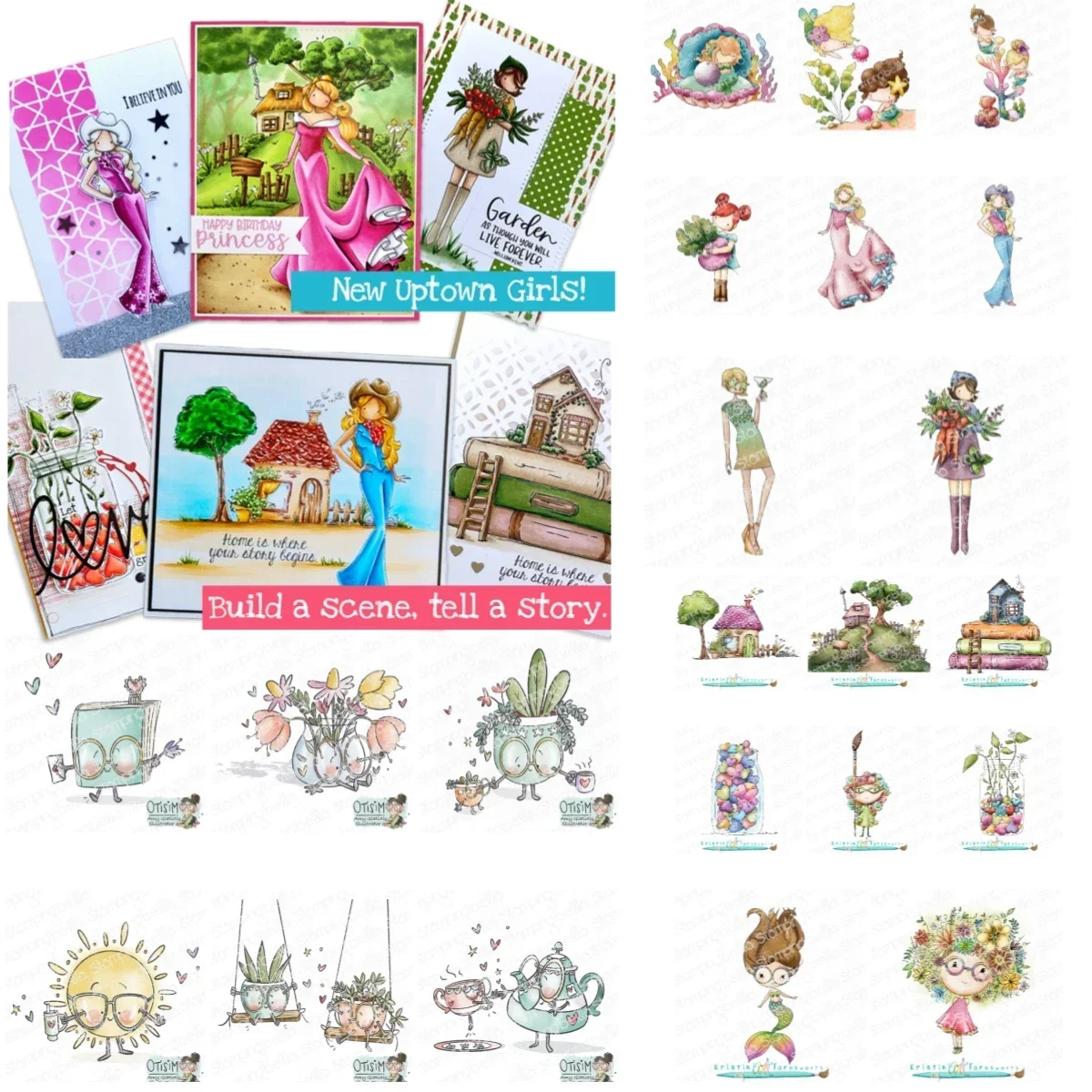 

Beach Little Cutie Mermaids Clear Stamps DIY Scrapbook Craft Decoration Embossing Template Supplies Greeting Card Handmade