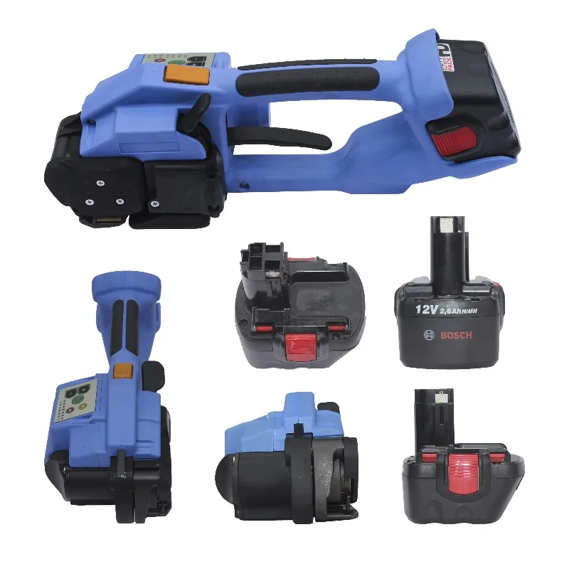 ORT200 Electric Hot Melt Plastic Tape Strapping Machine PET Plastic Steel Tape Non Buckle Strapping Machine Locking Device