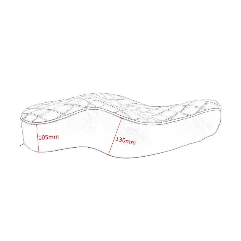 Мотоциклетное двухуровневое кожаное сиденье на заказ, толстые подушки для сиденья водителя и пассажира для Harley Sportster XL Iron 883 1200 48 2004-2015