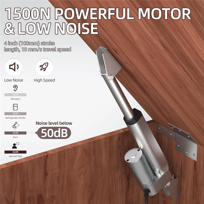 A76K Lineaire Actuator 12V 330Lb/1500N Zware 6Inch Lineaire Beweging Actuator Hoge Snelheid 10Mm/S Snelle Elektrische Actuator IP54