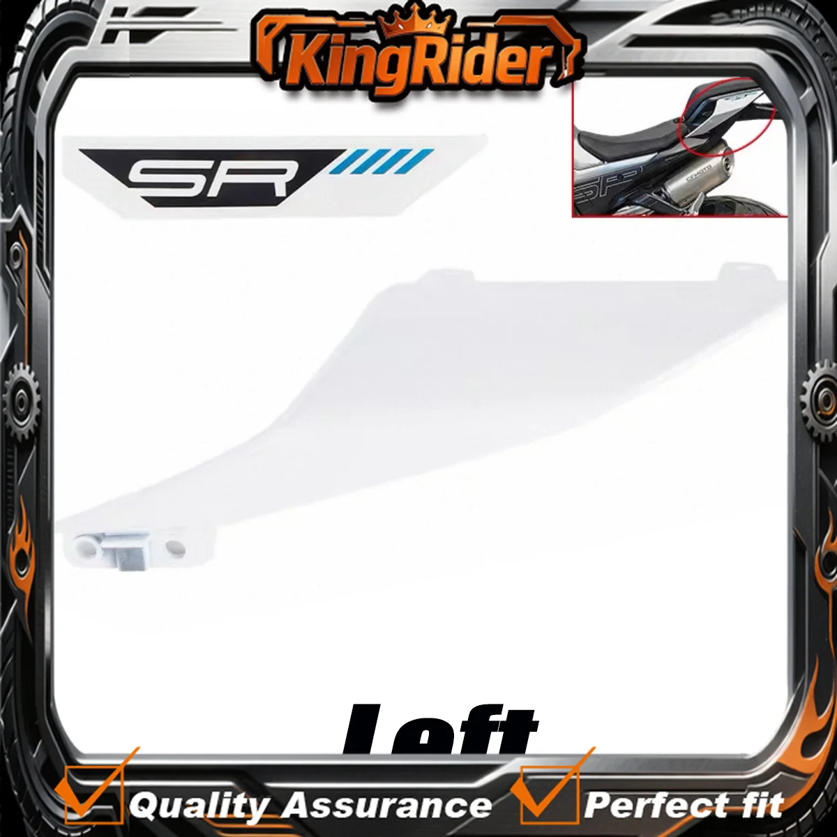 Fit For CFMOTO 500SR CF500-11 2026 Tail light left and right protective plates rear wing cover tail cover protective plate