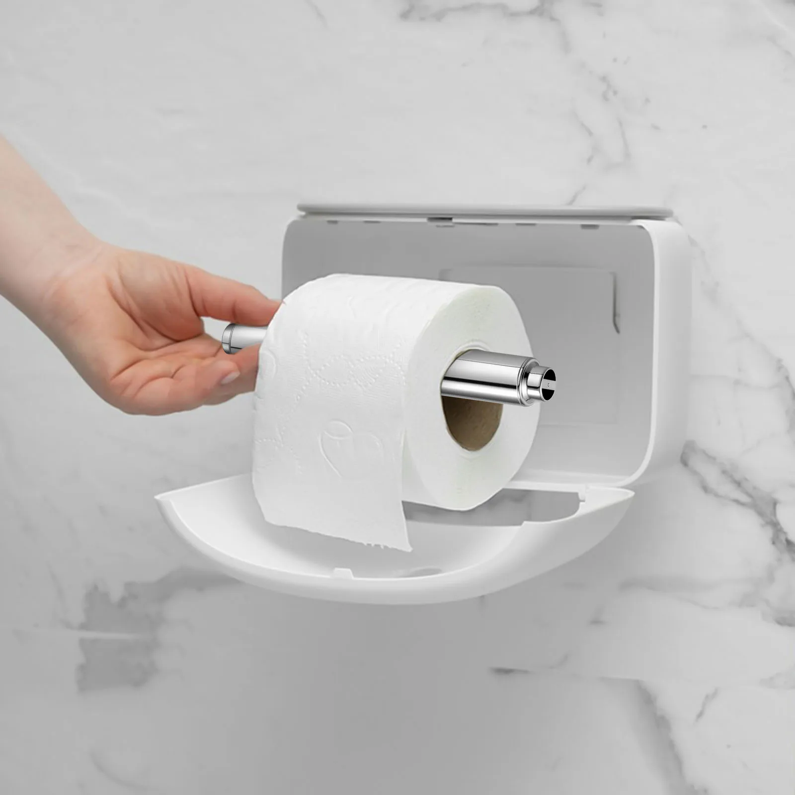 

2pcs Toilet Paper Rod Core Spring Holder Stretchable 110-165Cm Durable Flexible Tissue Roll Winder For Household Hotel