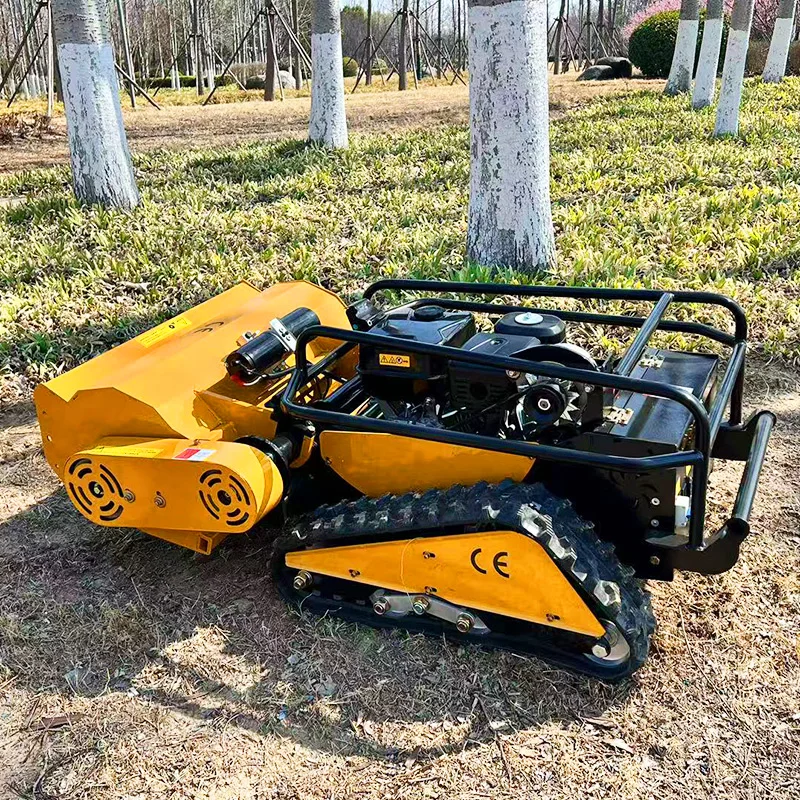 Customized Automatic Industrial Lawn Mowers Industrial Automatic Grass Cutter Remote Control Robot  Lawn Mow