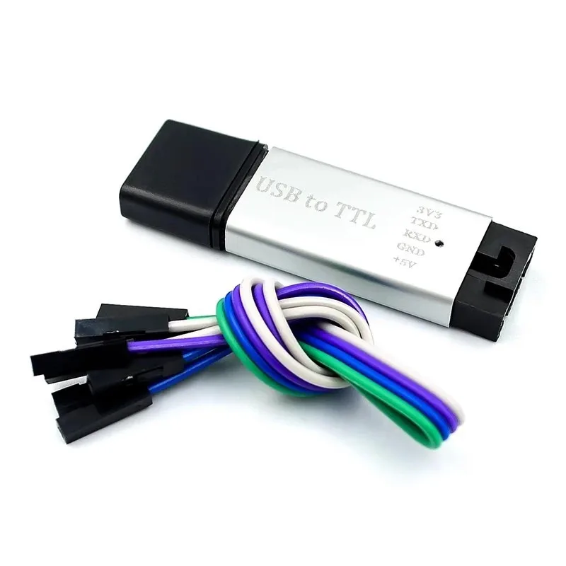 Aluminum shell CP2102 module USB to TTL serial port module STC downloader download cable, brush machine upgrade board