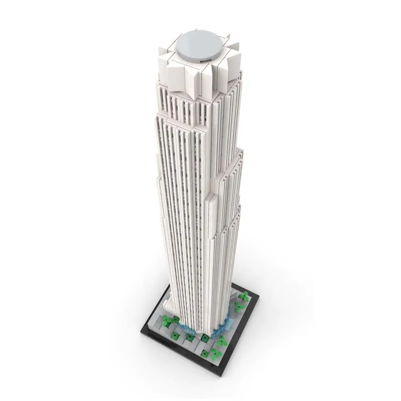 MOC Building Blocks Assembly Toy Set Bank of America Tower 1:800 scale model 915pcs Skyscraper Series Creative gift The best gif