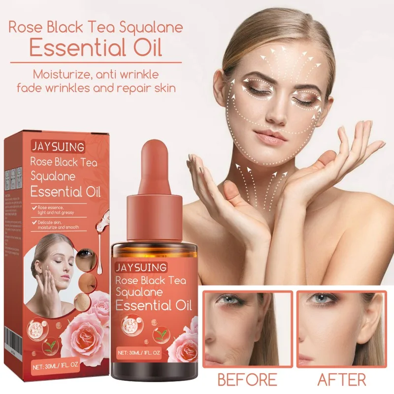 

Rose Black Tea Squalane Serum Fights Dullness And Dryness Hydrates Whitens Reduces Wrinkles Tightens Skin