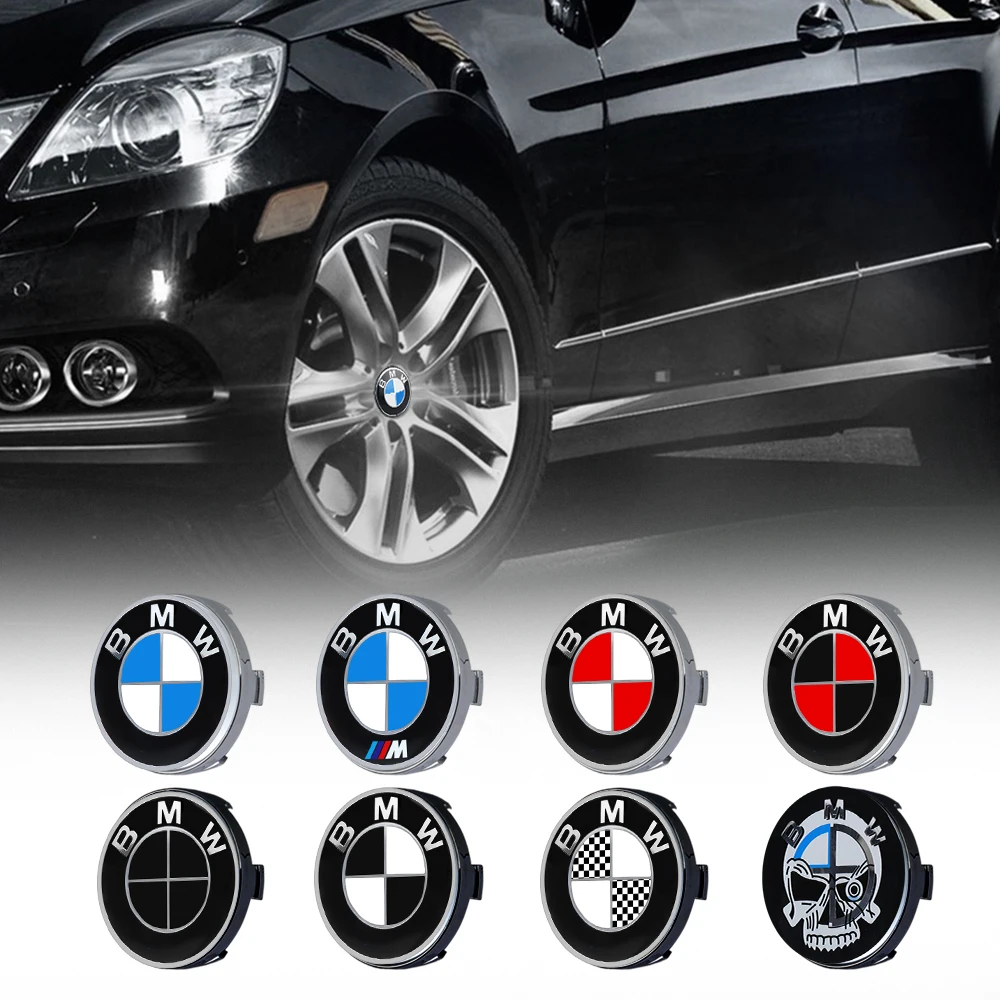 4pcs 60/63/68mm Car Styling Wheel Center Cover Hub Caps Emblem Decor Tools For BMW M E46 E90 E60 F30 F10 E36 G20 E92 E87 F20 E91