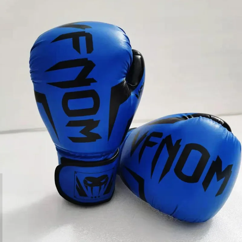 Professional Boxing Training Gloves PU Elastic Kick Boxing Gloves for Men Women Kids Muay Thai Sanda Fighting Gloves 6/8/10/12oz