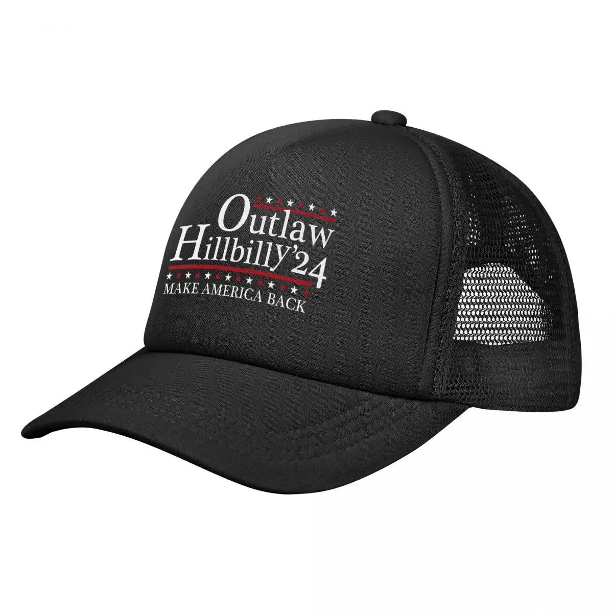 Trump Outlaw Hillbilly US Flag Mesh Baseball Caps Adult Caps Adjustable Sun Hats Trucker Hat