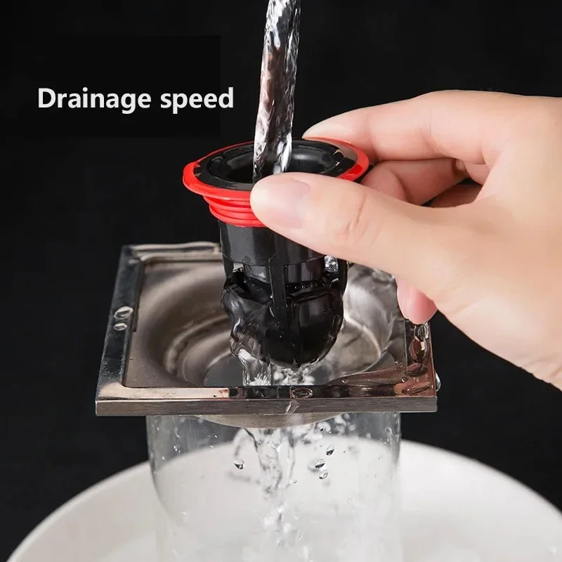 Silicone Floor Drain Anti-Odor Core Bullet Deodorant Drain Pipe Insert, Sewer Insect Proof Dehumidification Core for Bathroom