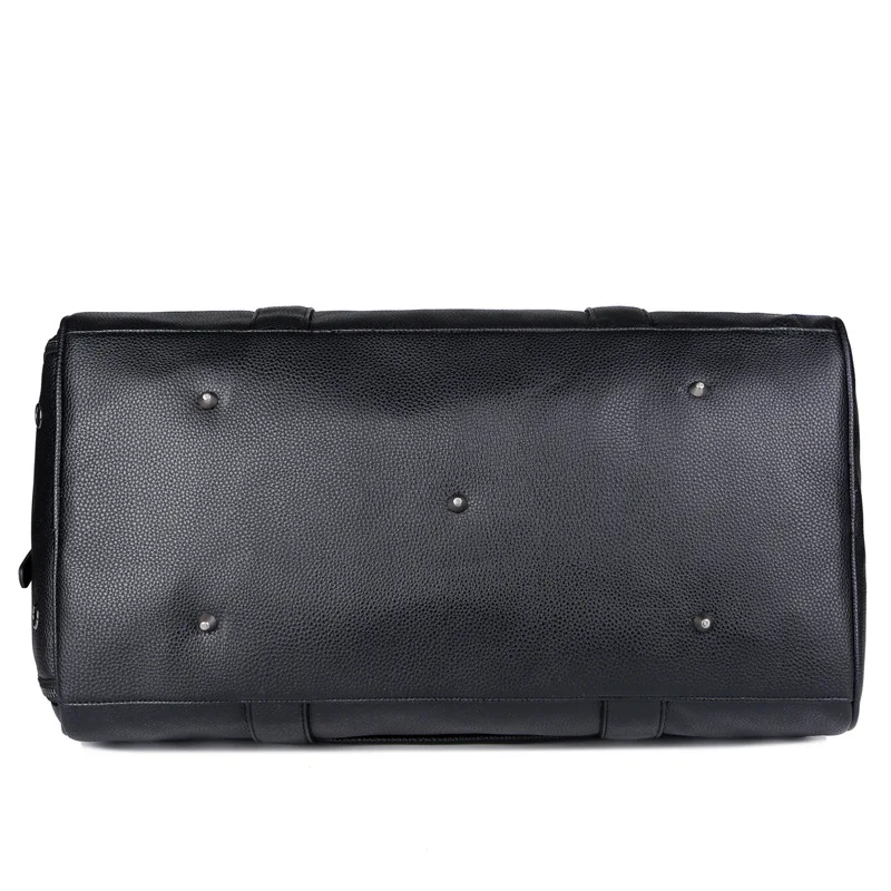 2026 جديد وصول بولي Leather حقائب السفر الجلدية الرجال سعة كبيرة المحمولة الذكور حقائب كتف حقائب اليد الرجالية خمر حقيبة سفر واق من المطر #3