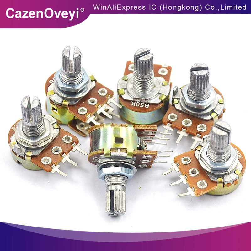 1piece For Edifier C1 audio potentiometer R201TII 148 type double potentiometer A5K handle length 15MM flower