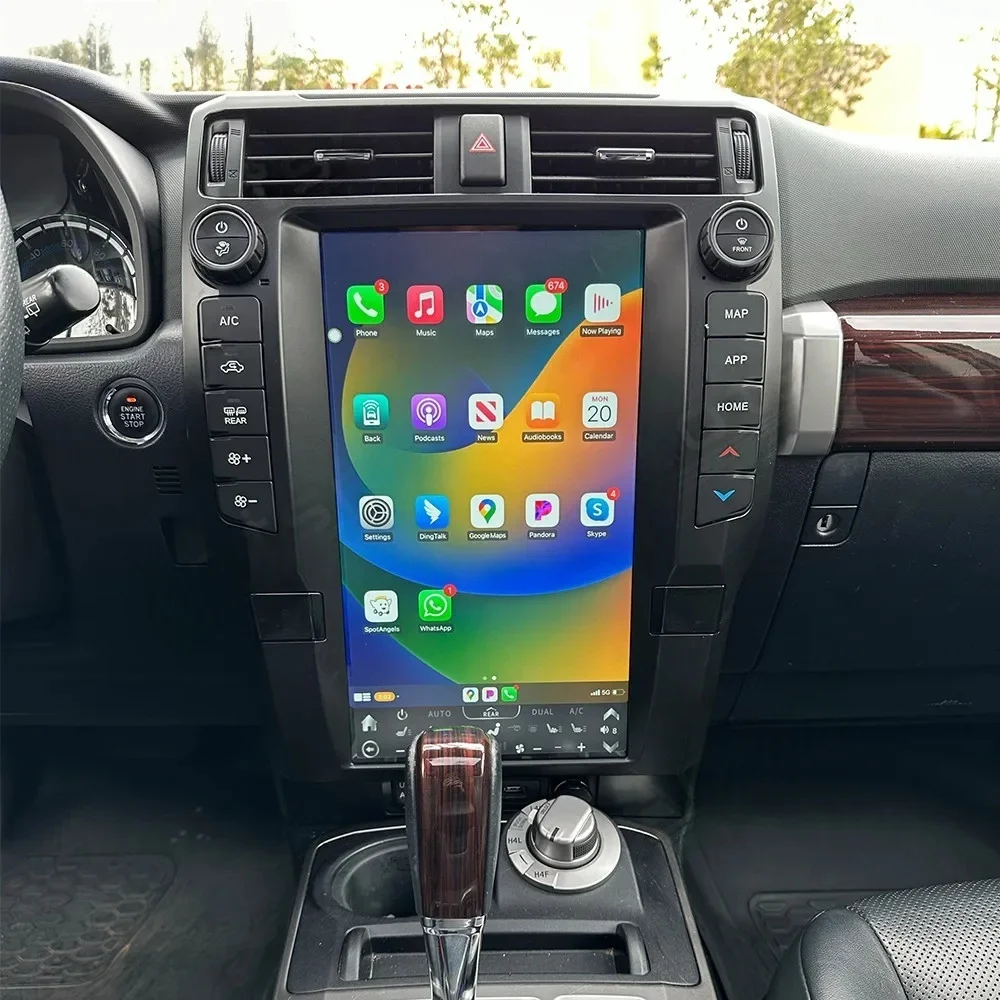 For Toyota 4Runner 2010 - 2022 Car Radio 16 Inch Touch T- Screen Multimedia Player Stereo GPS Navi Auto Android Wireless CarPlay