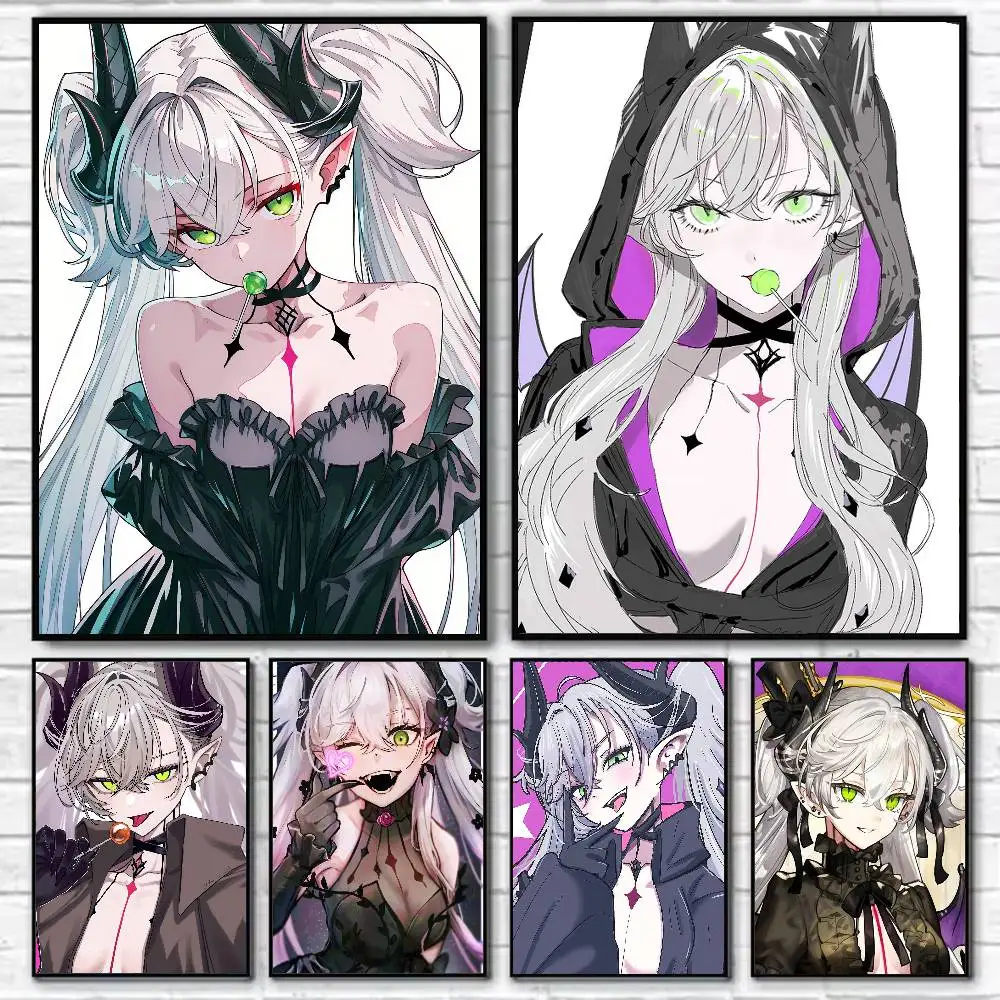 Lilith Fate Grand Order FGO Waterproof Self-Adhesive Wall Poster for Bedroom Living Room Home Decor