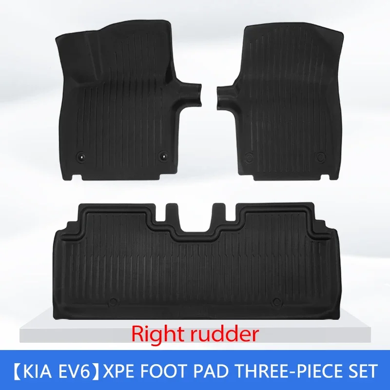 Vloermatten voor Kia EV6 2022 2023 2024 All-Weather Links Rechts Roer RHD LHD Cargo Liner Zware Kofferbak bescherming Rugleuning Mat