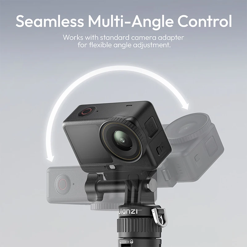 ​ Ulanzi MT92 Kamera Sportowa z Funkcją Selfie Stick 2w1, Statyw do Selfie Stick dla DJI, GoPro, do Fotografii Plenerowej, Vlogów i Filmów