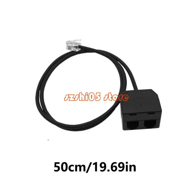 781e RJ9 4p4c männlich bis 2xrj9 weibliches Adapter Telefontraining Adapter y Splitter