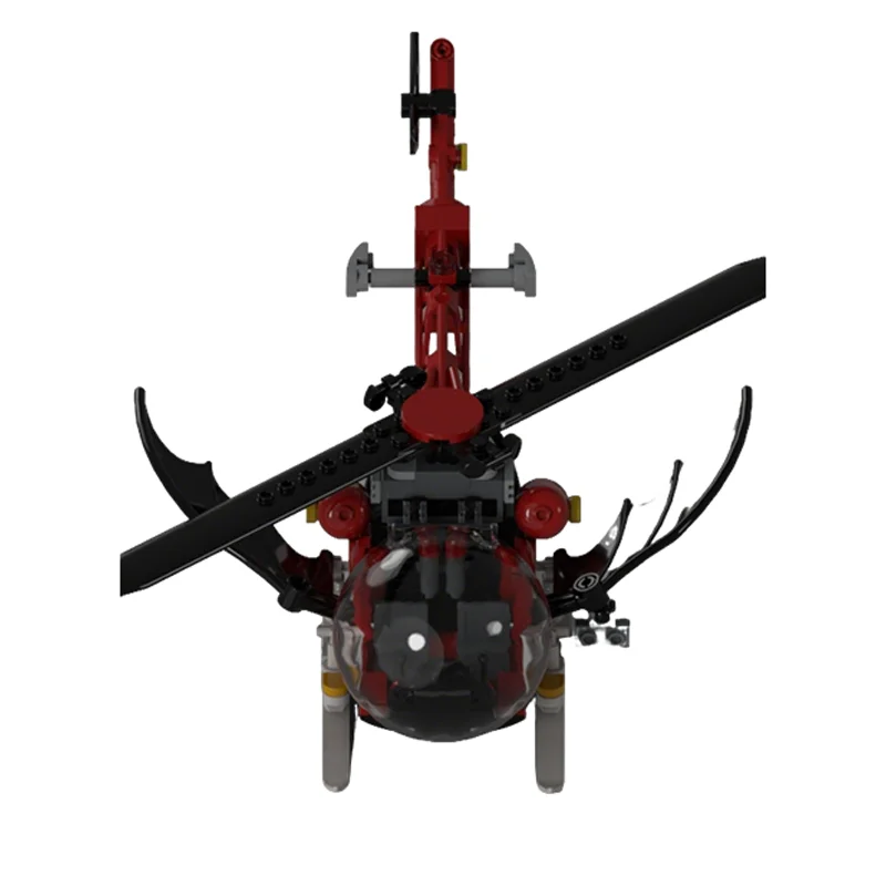 258pcs MOC Batcopter Super Heroes DCD Batmansed Model Building Toys Blocks Architecture Christmas Gifts Creative Idea Education view 3