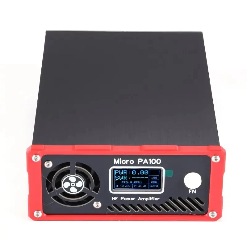 Micro PA100 100W HF Amplifier Auto TX/RX & LPF Switching SWR/Temp Protection Compatible with ICOM/YAESU/XIEGU