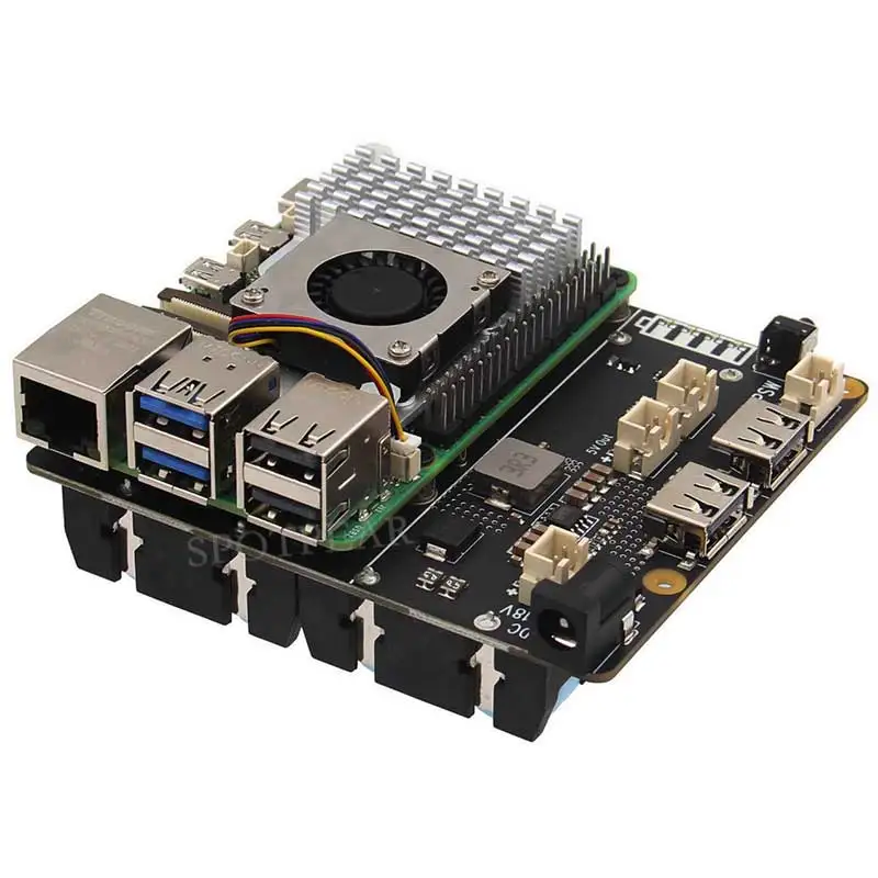X1202 Raspberry Pi 5 Ups Board Uninterruptible Power Supply With 4 Cell 18650 Battery ( Includ) Holder For Raspberry Pi 5