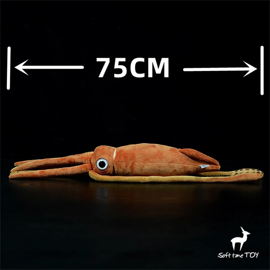 Giant Squid Plush Toys High Fidelity Anime Cute Plushie Giant Calmar Lifelike Animals Simulation Stuffed Doll Kawai Toy Gifts