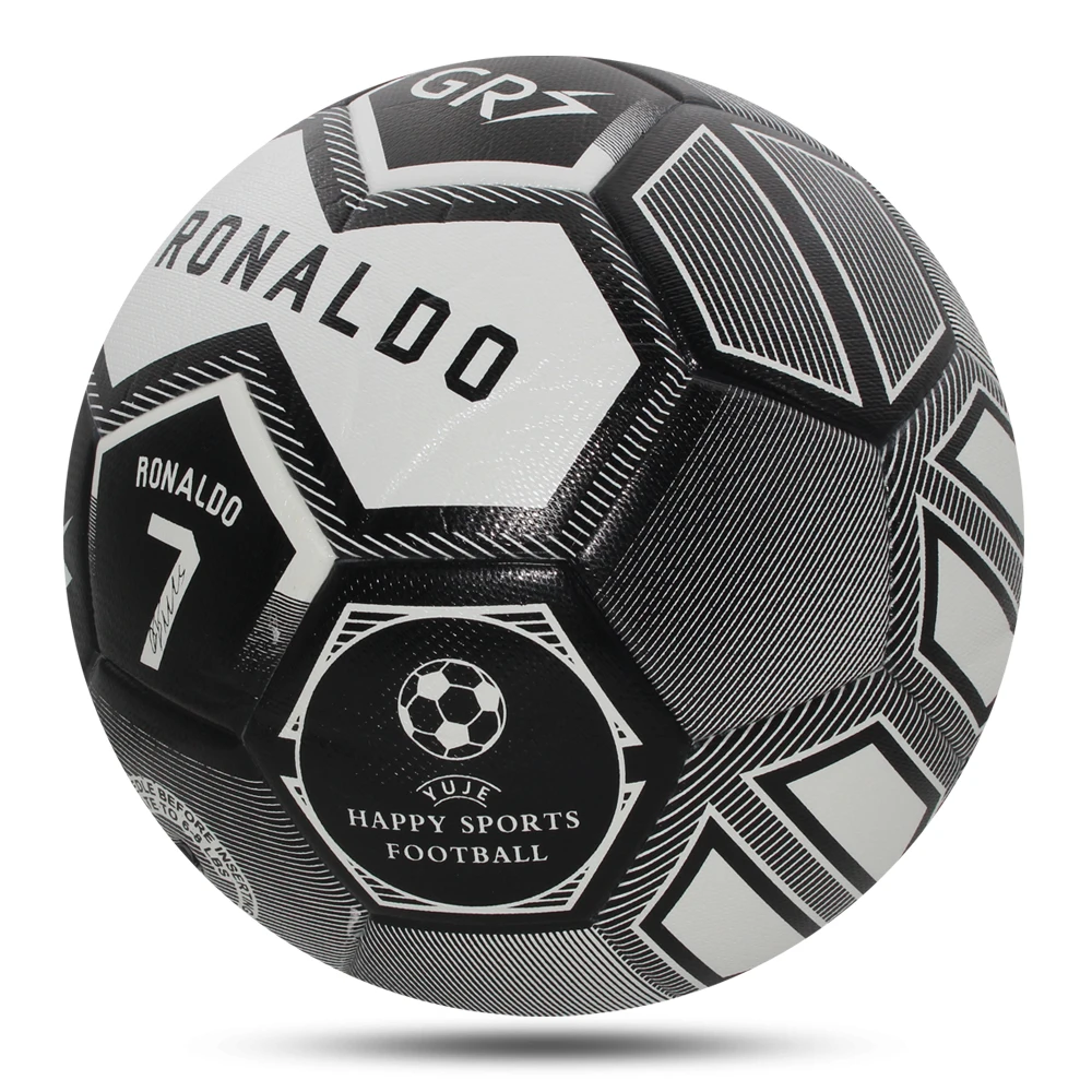 Palloni da calcio di alta qualità Formato standard 5 Materiale PU Obiettivo senza cuciture Squadra Gioco di partite all'aperto Allenamento di calcio Ballon De Foot