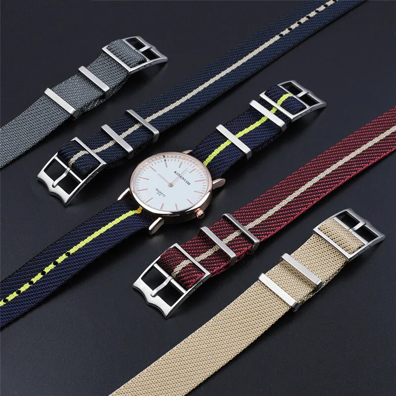 20mm 22mm Nylon Watch Strap for Tudor Band Woven Sport Universal Women Men Bracelet for Huawei Watch Gt2/Gt3 Wristband