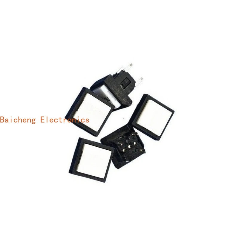 10PCS Straight insertion 4-pin square with hat button, touch button switch, micro reset, normally open type