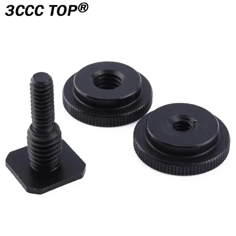 1/4 Hot Shoe Mount Phone Holder Dual Nut Cold Shoe Adapter Bracket For  Hero Accessories For Canon Sony Nikon DSLR Camera