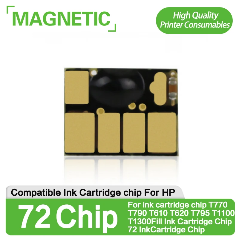 

Новая модель, Совместимость с HP 72, чип для чернильного картриджа HP 72, T770, T790, T610, T620, T795, T1100T1300Fill, картридж с постоянным чипом