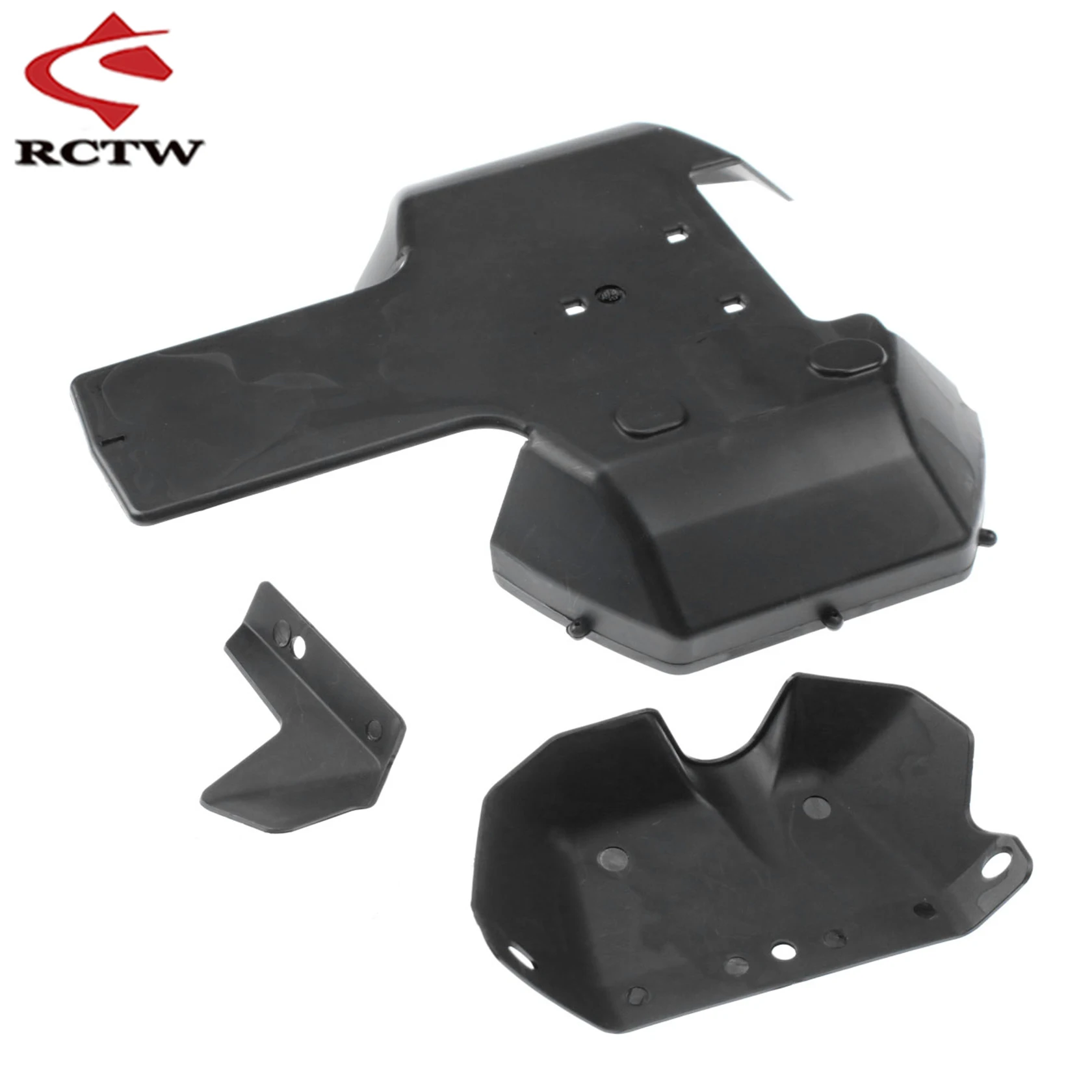 Kit de placa de chassi de proteção inferior de carro Rc para peças de caminhão 1/5 HPI ROFUN BAHA KM ROVAN BAJA 5B 5T 5SC