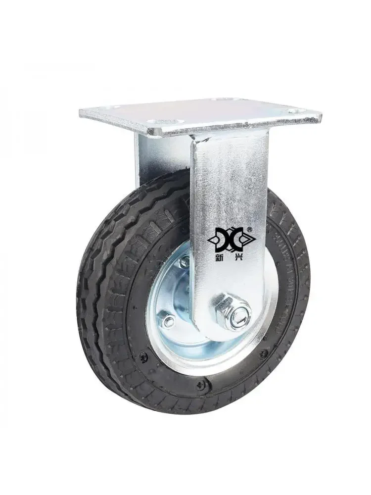 1 Pc Caster Heavy 6-inch Inflatable Directional Wheel Rubber Air Wear-resistant Hotel Luggage Cart Factory 5