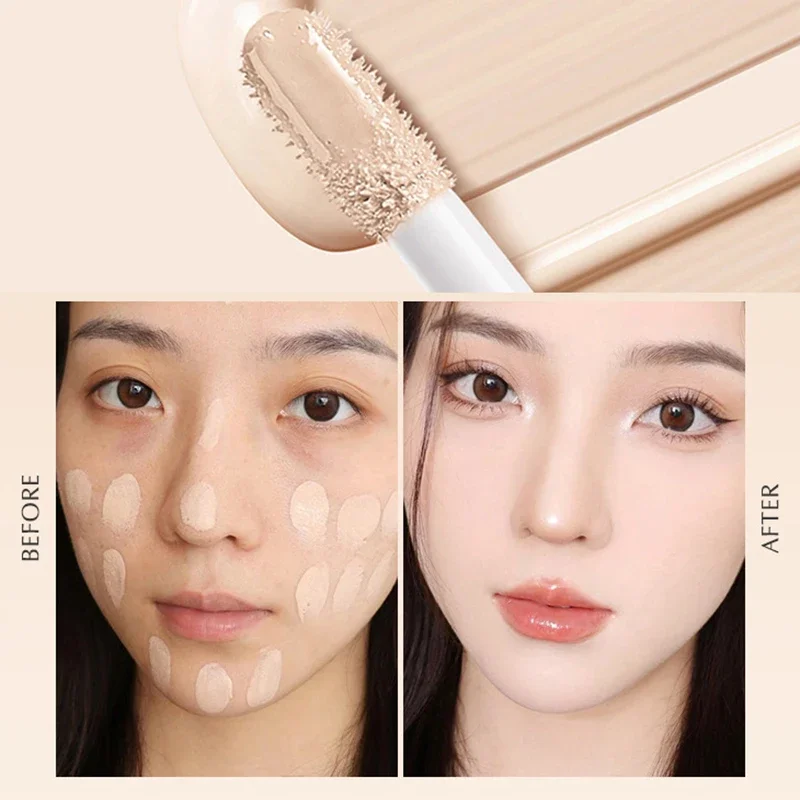 Vloeibare Foundation Concealer Make-Up Hydraterende Waterdichte Bb Cream Blijvende Volledige Dekking Acne Markeert Natuurlijke Vrouwen Gezicht Cosmetisch