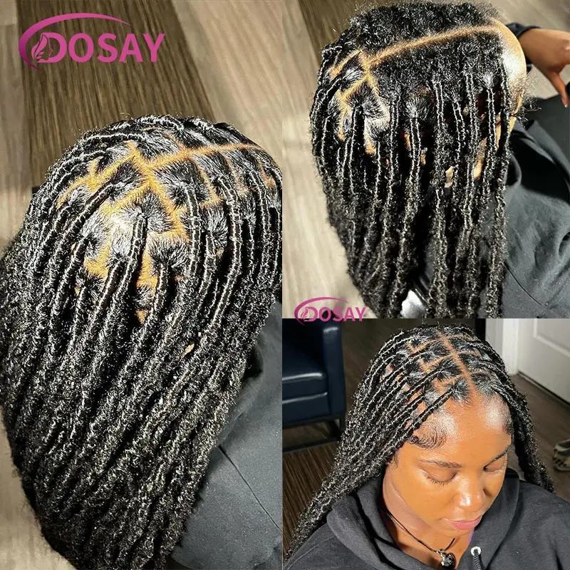 Synthetische Box geflochtene Perücke für Frauen 40 Zoll senegal esische Twist Braids Perücke Dread lock knoten loses Flechten mit Baby Haar Schmetterling