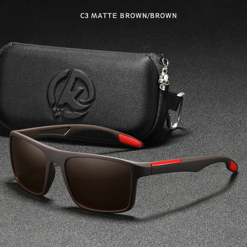 KDEAM Polarisierte, rechteckige Sonnenbrille für Herren, ultraleicht, ideal für den Einsatz im Freien, für lange Tage und verschiedene Lebensstile. – Detail 21