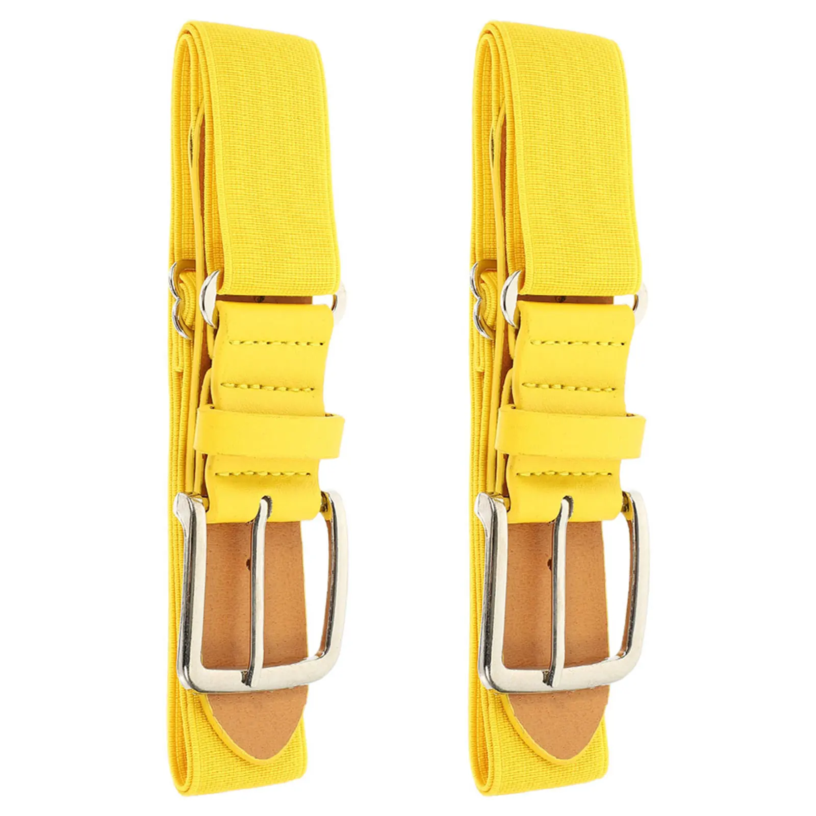 

2 pcs Elastic Baseball Belt Adjustable Faux PU Hot Pink Softball Toddler Yellow Volleyball Football Pants Red Royal