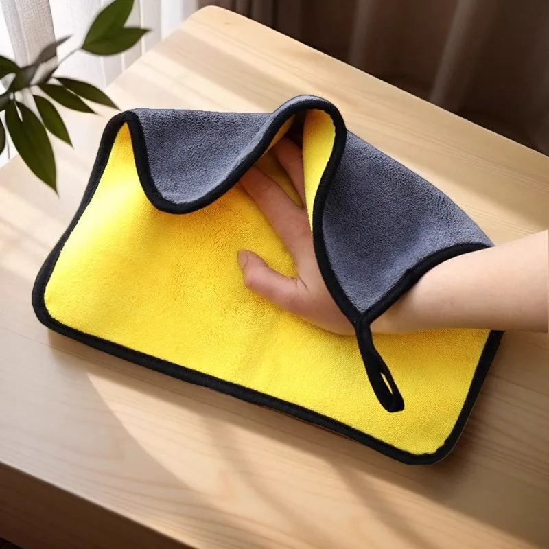 Microfiber Car Cleaning Towels Car Wash Drying Cloth Hemming Microfiber Towel Care Wash Cloth Car Detailing Accessories