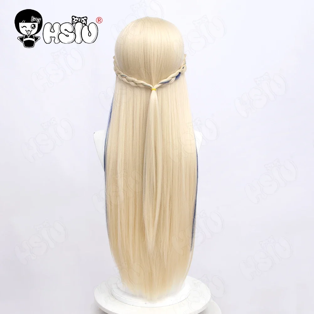 Game Blue Archive cosplay Wig asuma toki Cosplay Wig HSIU 90CM Light yellow long hair Synthetic Wig+Wig Cap asuma toki Wig