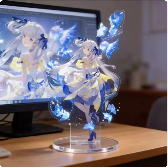Japanese Anime Wuthering Waves Aemeath Jinhsi Acrylic Stand Figure Model Plate Cosplay Collection Desktop Decor Gifts WKGYP