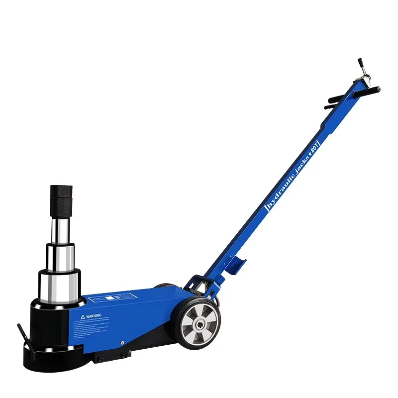 Easy to Use 100t Three Stage Pneumatic Truck Hydraulic Air Floor Jack Durable Lifting Jack for Heavy Trucks and Buses