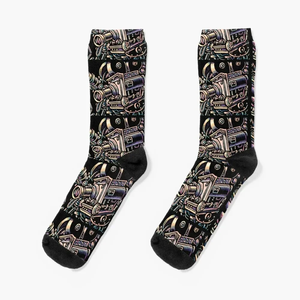 Movie Cameras Socks short Christmas Socks Woman Men's