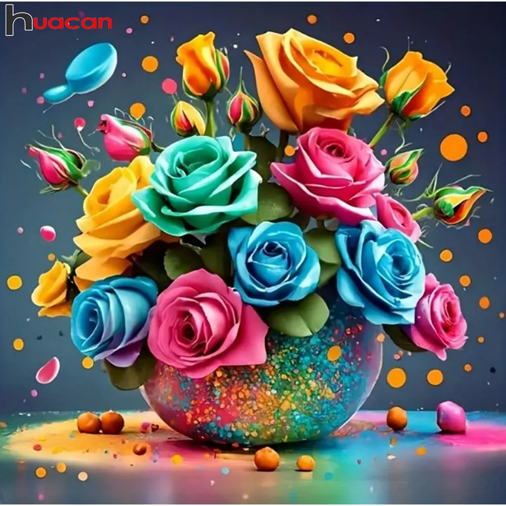 Huacan Diamant Malerei Set Tai Chi Sonnenblume volle quadratische runde Mosaik Stickerei Yin Yang Landschaft Wohnkultur