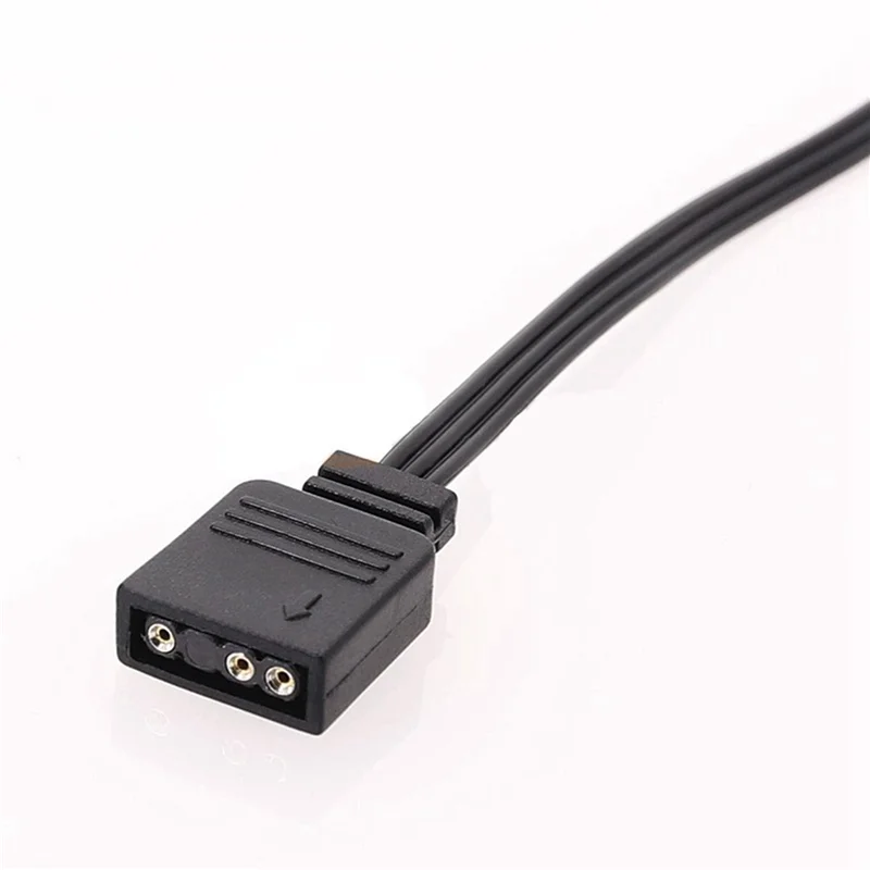 WORTHOWN-4X For Corsair 3PIN RGB To Standard ARGB 3-Pin 5V Adapter Connector RGB Cable For Corsair Fan/Hub/Lighting Node